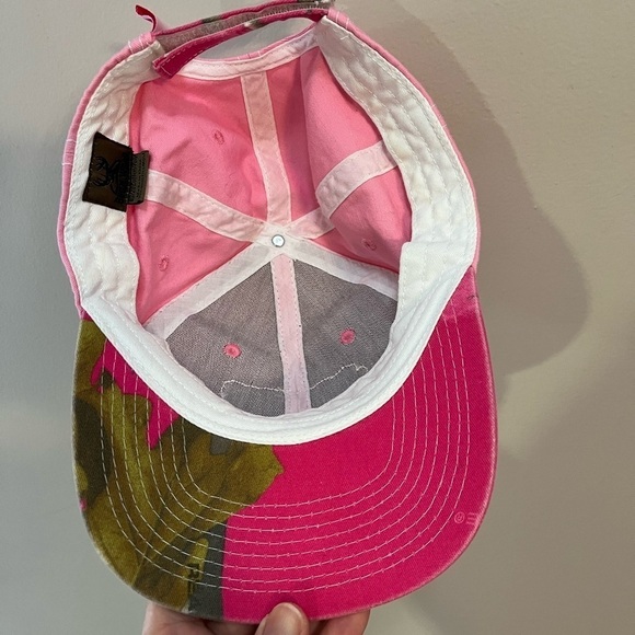 Ladies Baseball Hat Pink Camo USA Flag Cap - Picture 4 of 7